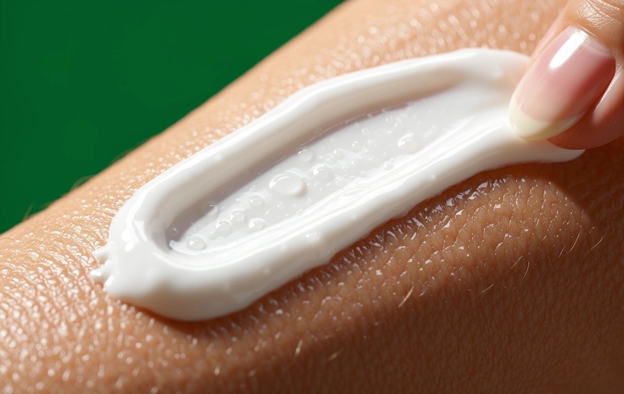 Skincare in use
